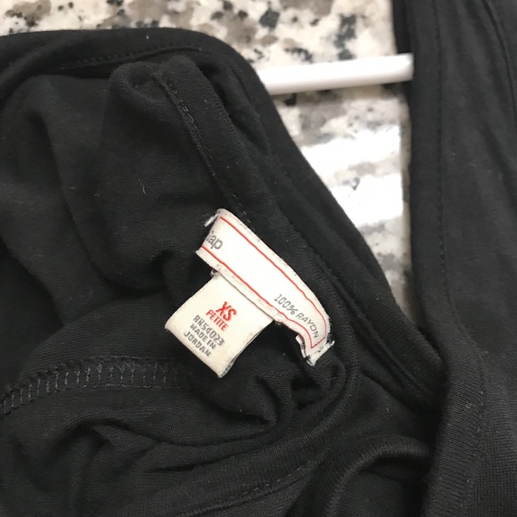 Women’s GAP Modal Rayon Criss Cross Back Tank In Black Size X-Small Petite - Picture 9 of 9